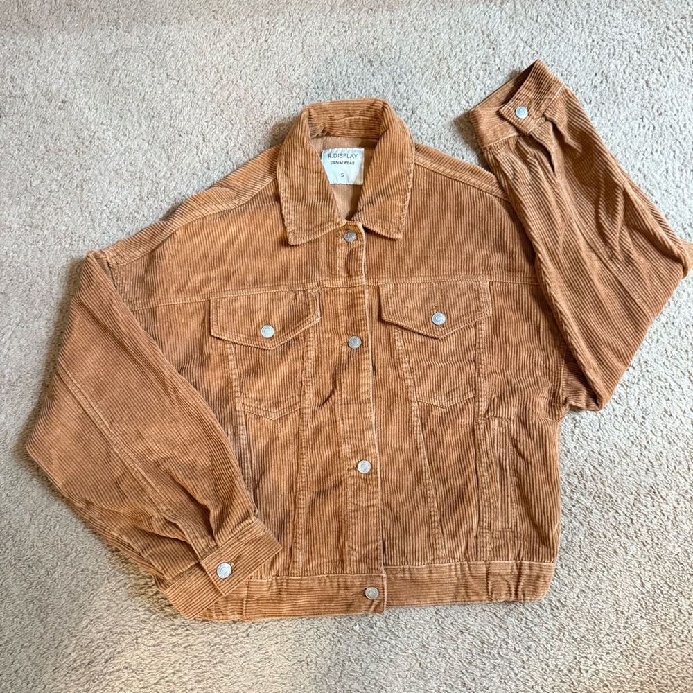Women’s Tan Corduroy Jacket Small